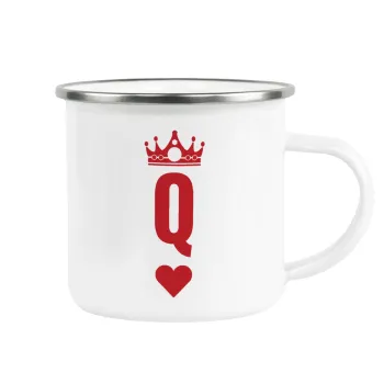 Queen, Κούπα Μεταλλική εμαγιέ λευκη 360ml