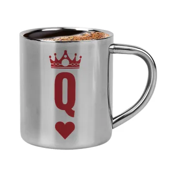 Queen, Κουπάκι μεταλλικό διπλού τοιχώματος για espresso (220ml)