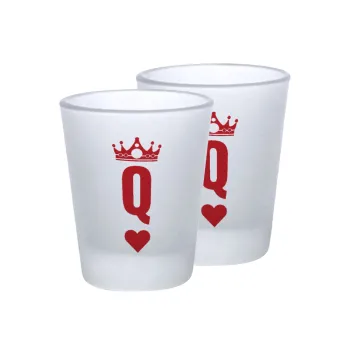 Queen, Σφηνοπότηρα γυάλινα 45ml του πάγου (2 τεμάχια)