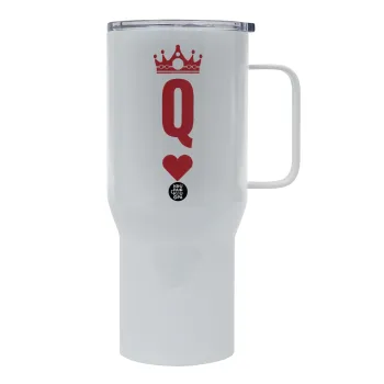 Queen, Mega Stainless steel Tumbler with lid, double wall 750L