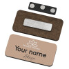 Name Tags/Badge Ξύλινο με μαγνήτη ασφαλείας (75x40mm)