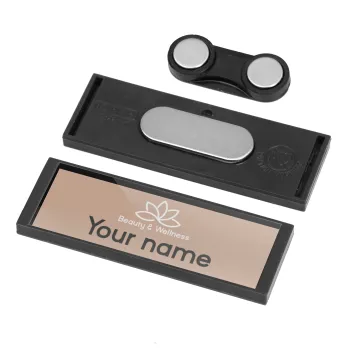 Spa Beauty & Wellness, Name Tags/Badge Anthracite με μαγνήτη ασφαλείας