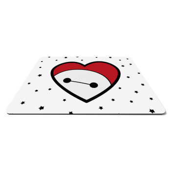 Baymax heart, Mousepad ορθογώνιο 27x19cm