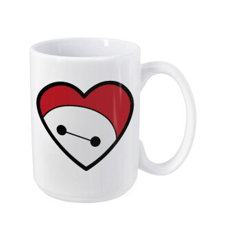 Baymax heart, Κούπα Mega, κεραμική, 450ml