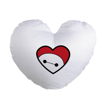 Baymax heart, Μαξιλάρι καναπέ καρδιά 40x40cm περιέχεται το  γέμισμα