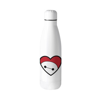 Baymax heart, Metal mug thermos (Stainless steel), 500ml