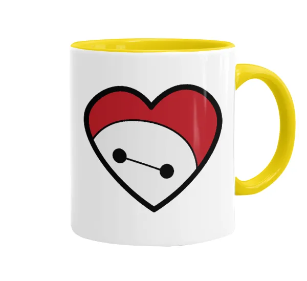 Baymax heart — Κεραμική Κίτρινη, 330ml