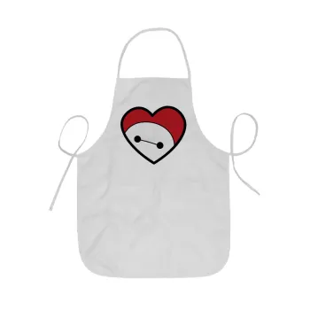 Baymax heart, Ποδιά Σεφ ολόσωμη κοντή  Παιδική (44x62cm)