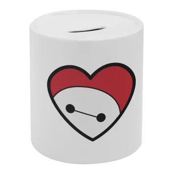 Baymax heart, Κουμπαράς πορσελάνης με τάπα