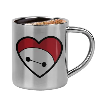 Baymax heart, Κουπάκι μεταλλικό διπλού τοιχώματος για espresso (220ml)