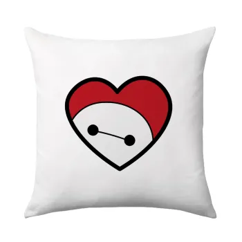 Baymax heart, Μαξιλάρι καναπέ 40x40cm περιέχεται το  γέμισμα