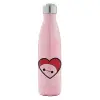 Μεταλλικό παγούρι θερμός Ροζ Ιριδίζον (Stainless steel), διπλού τοιχώματος, 500ml