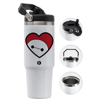 Baymax heart, Θερμός Ανοξείδωτο 30oz με χερούλι