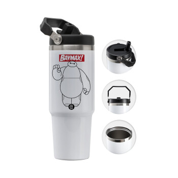 Baymax hi, Θερμός Ανοξείδωτο 30oz με χερούλι