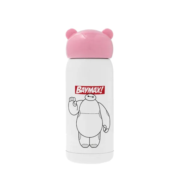 Baymax hi — Ροζ ανοξείδωτο παγούρι θερμό (Stainless steel), 320ml