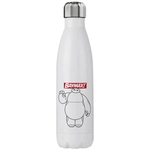 Baymax hi — Μεταλλικό παγούρι θερμός (Stainless steel), διπλού τοιχώματος, 750ml