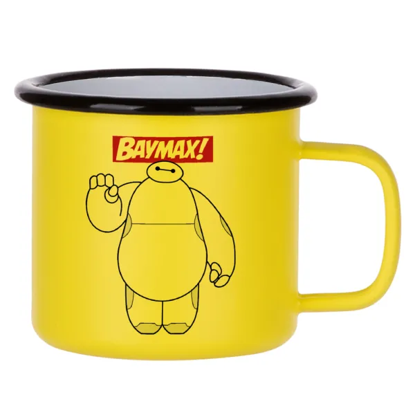 Baymax hi — Κούπα Μεταλλική εμαγιέ ΜΑΤ Κίτρινη 360ml