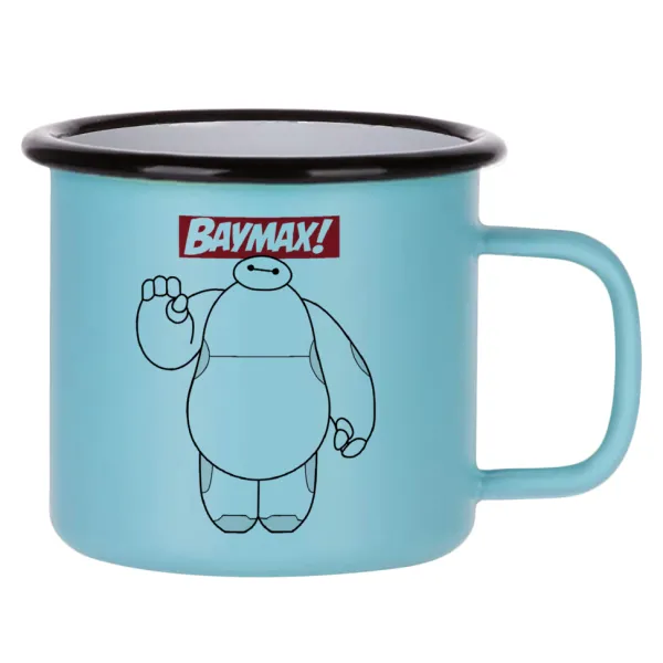 Baymax hi — Κούπα Μεταλλική εμαγιέ ΜΑΤ σιέλ 360ml