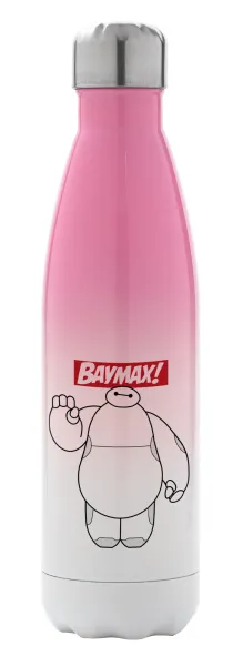 Baymax hi — Metal mug thermos Pink/White (Stainless steel), double wall, 500ml