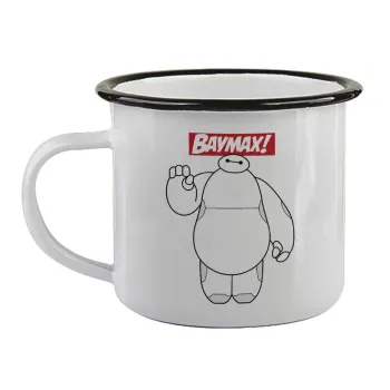 Baymax hi, Κούπα εμαγιέ με μαύρο χείλος 360ml