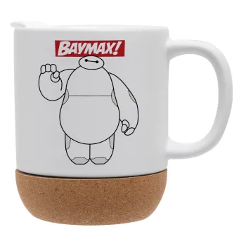 Baymax hi, Ceramic coffee mug Cork (MAT), 330ml
