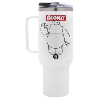 Baymax hi, Mega Tumbler με καπάκι, διπλού τοιχώματος (θερμό) 1,2L
