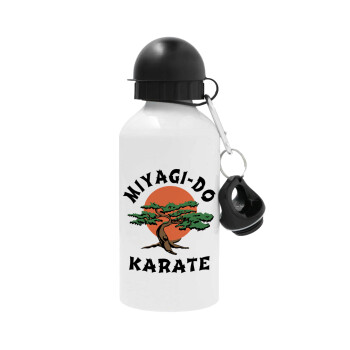 Miyagi-do karate, Μεταλλικό παγούρι νερού, Λευκό, αλουμινίου 500ml