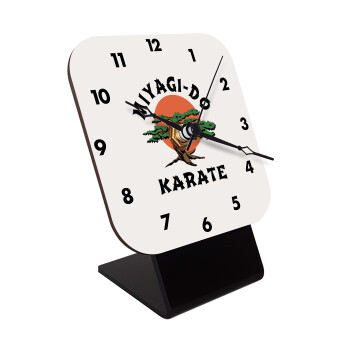 Miyagi-do karate, Quartz Wooden table clock with hands (10cm)