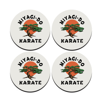 Miyagi-do karate, ΣΕΤ 4 Σουβέρ ξύλινα στρογγυλά (9cm)