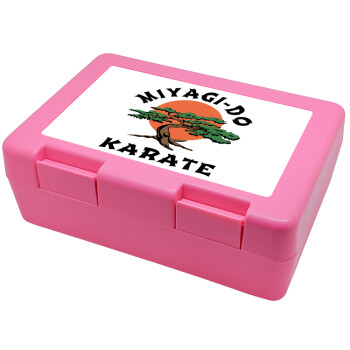 Miyagi-do karate, Children's cookie container PINK 185x128x65mm (BPA free plastic)