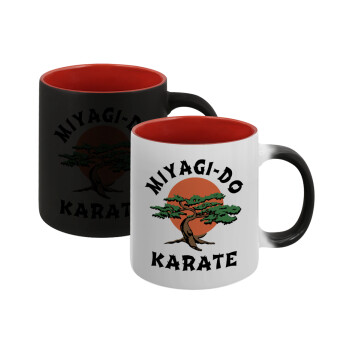 Miyagi-do karate, Κούπα Μαγική εσωτερικό κόκκινο, κεραμική, 330ml που αλλάζει χρώμα με το ζεστό ρόφημα