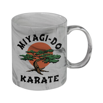 Miyagi-do karate, Mug ceramic marble style, 330ml