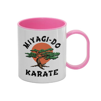 Miyagi-do karate, Κούπα (πλαστική) (BPA-FREE) Polymer Ροζ για παιδιά, 330ml