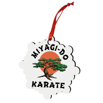 Miyagi-do karate, Christmas ornament snowflake wooden 7.5cm
