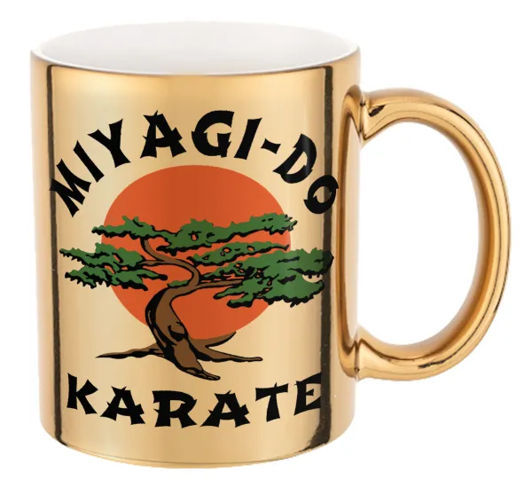 Miyagi-do karate — Mug ceramic, gold mirror, 330ml