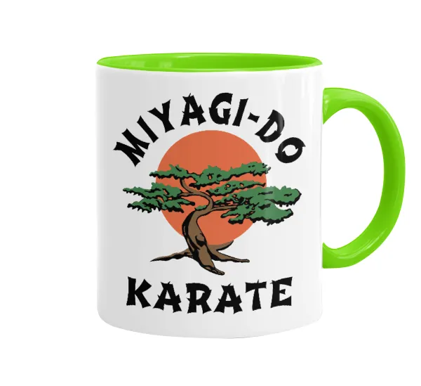 Miyagi-do karate — Κούπα χρωματιστή βεραμάν, κεραμική, 330ml