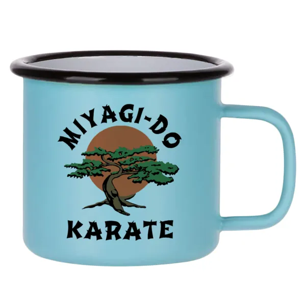 Miyagi-do karate — Κούπα Μεταλλική εμαγιέ ΜΑΤ σιέλ 360ml