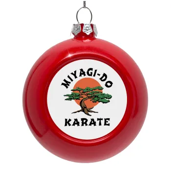 Miyagi-do karate, Red Christmas tree ornament bauble 8cm
