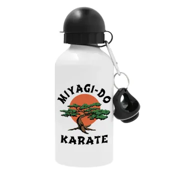 Miyagi-do karate, Μεταλλικό παγούρι νερού, Λευκό, αλουμινίου 500ml
