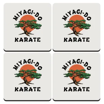Miyagi-do karate, ΣΕΤ 4 Σουβέρ ξύλινα τετράγωνα (9cm)