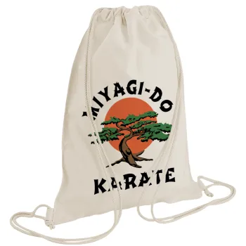 Miyagi-do karate, Backpack bag GYMBAG natural (28x40cm)