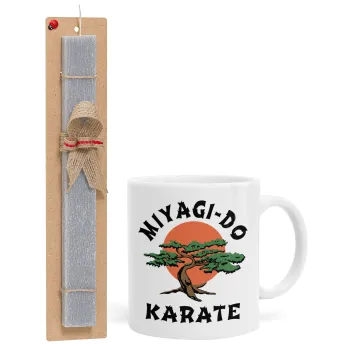 Miyagi-do karate, Easter Set, Ceramic Cup (330ml) & Easter aromatic flat candle (30cm) (GRAY)