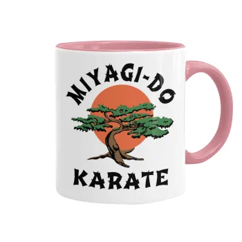 Miyagi-do karate, Κούπα χρωματιστή ροζ, κεραμική, 330ml
