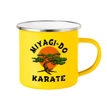 Miyagi-do karate, Yellow Enamel Metallic Cup 360ml