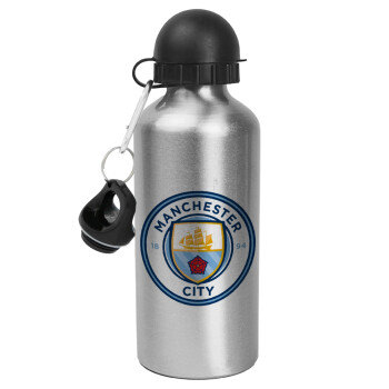 Manchester City FC , Metallic water jug, Silver, aluminum 500ml