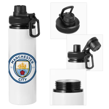 Manchester City FC , Μεταλλικό παγούρι νερού με καπάκι ασφαλείας, αλουμινίου 850ml