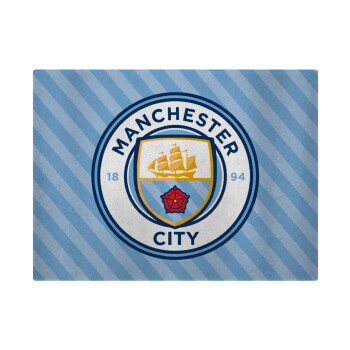 Manchester City FC , Επιφάνεια κοπής γυάλινη (38x28cm)