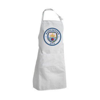 Manchester City FC , Adult Chef Apron (with sliders and 2 pockets)