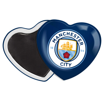 Manchester City FC , Μαγνητάκι καρδιά (57x52mm)