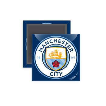 Manchester City FC , Μαγνητάκι ψυγείου τετράγωνο διάστασης 5x5cm